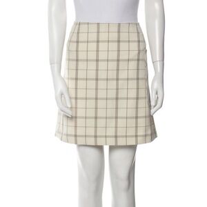 NWT Tory Burch plaid print mini skirt SIZE LARGE L